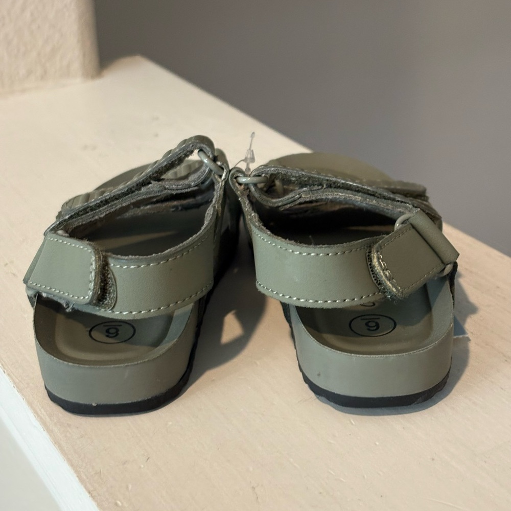 Toddler Kody Sandals - Cat & Jack™ Green 6t Hook and Loop 72s NEW - Picture 4 of 6